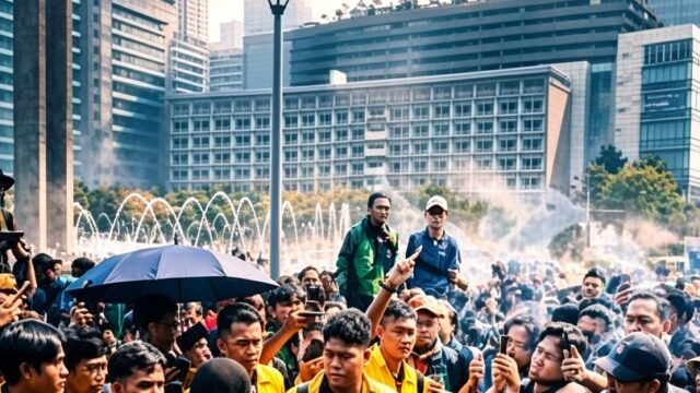 Foto: Demo Badan Eksekutif Mahasiswa Universitas Indonesia (BEM UI).