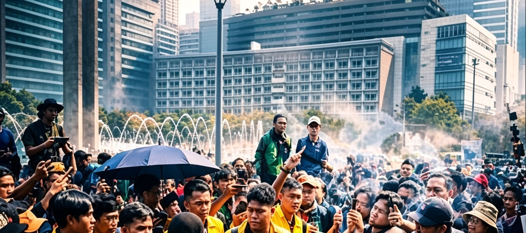 Foto: Demo Badan Eksekutif Mahasiswa Universitas Indonesia (BEM UI).