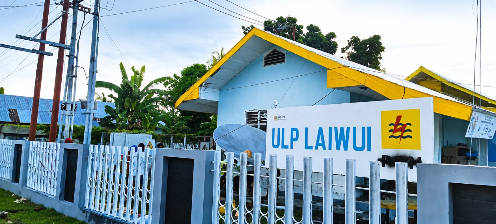 Foto: Kantor ULP PLN Laiwui, Kecamatan Obi, Halmahera Selatan.